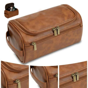 trousse de toilette en cuir woody